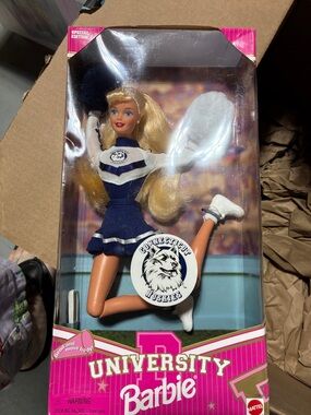 Barbie University of Connecticut Huskies Cheerleader Doll - NIB